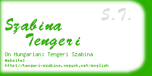 szabina tengeri business card